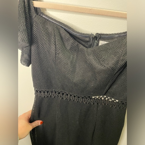 NWT Hello Molly In Other News Dress Black Ruffle Net - Picture 7 of 12